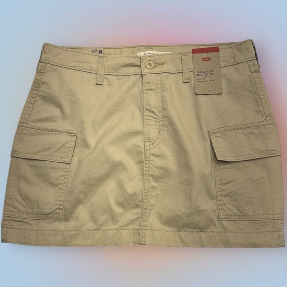 LEVI’S Women’s 29 Tan ‘94 CARGO MINI SKIRT